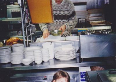 Owner Paul Kamakas and His Daughter Kristina Dinnerhorn Kitchen 1995